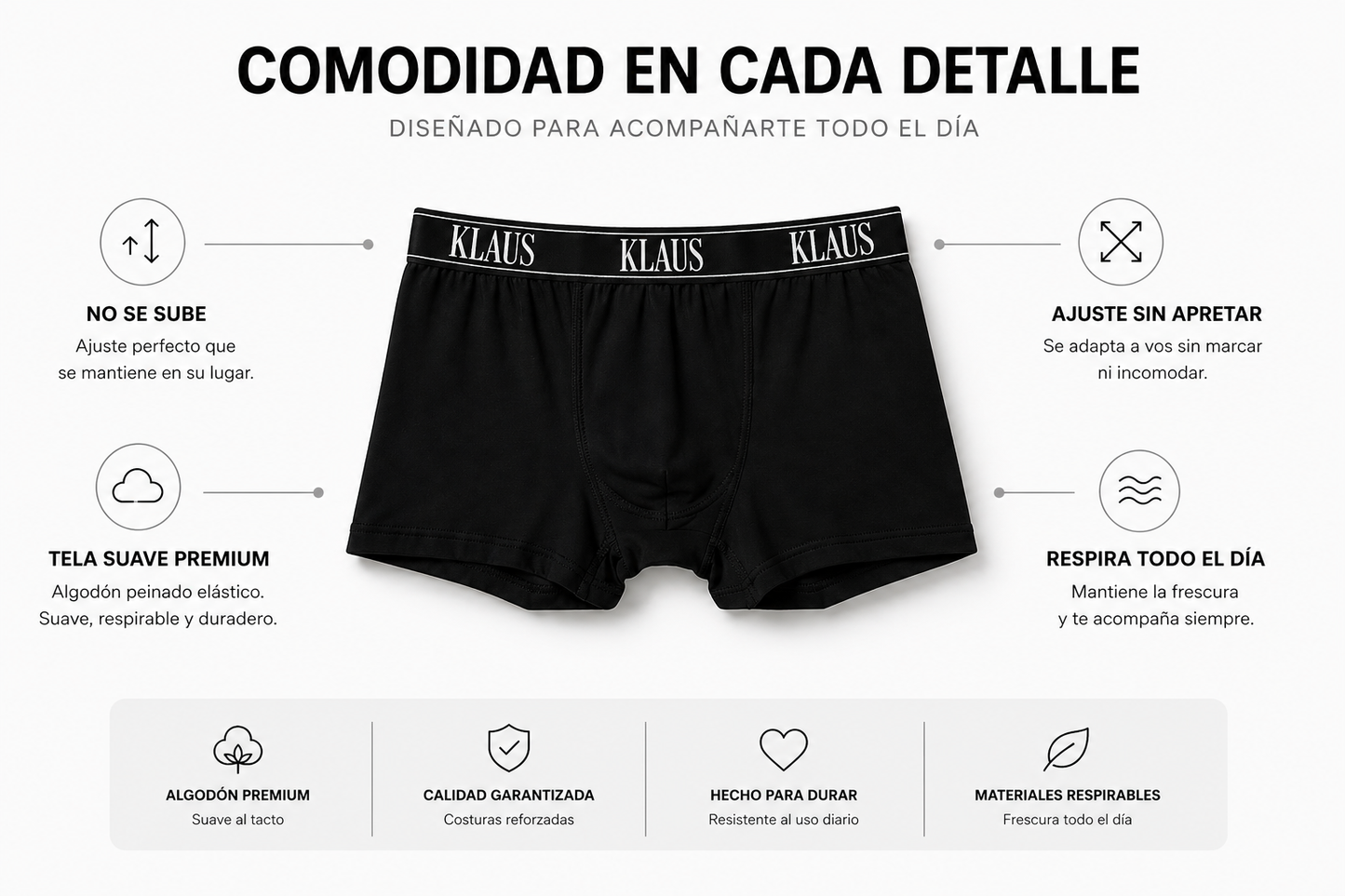 Pack x3 Boxer - Klaus Classic